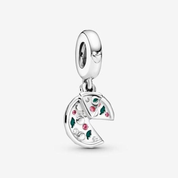 Pandora Pizza Love Dangle Charm - Picture 1 of 5